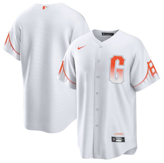Men's San Francisco Giants Blank White City Connect Cool Base Stitched Jersey