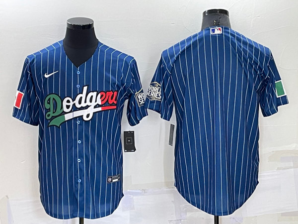 Men's Los Angeles Dodgers Blank Royal Mexico Cool Base Stitched Baseball Jersey