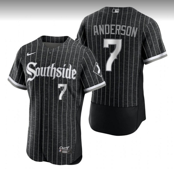 Men's Chicago White Sox #7 Tim Anderson City Connect Flex Base Stitched Jersey