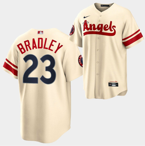 Men's Los Angeles Angels #23 Archie Bradley 2022 Cream City Connect Cool Base Stitched Jersey
