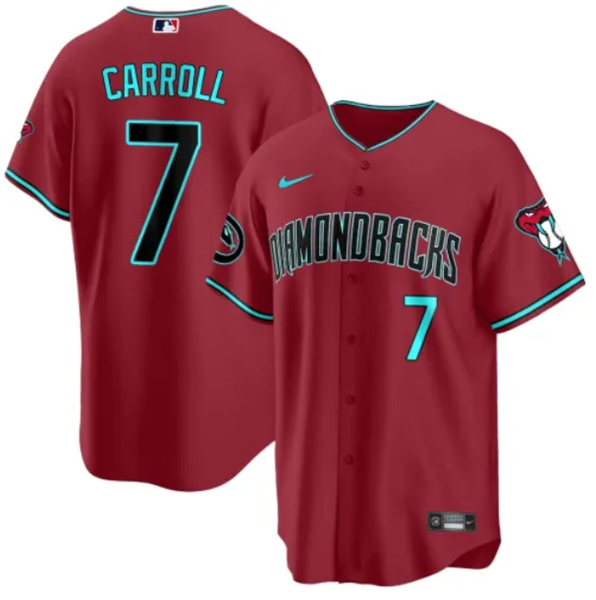 Men's Arizona Diamondbacks Active Player Custom Red 2024 Cool Base Stitched Baseball Jersey