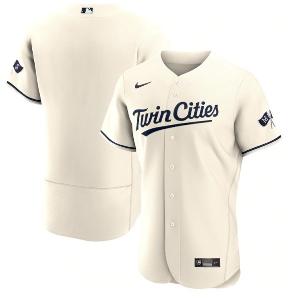 Men's Minnesota Twins Cream 2023 Flex Base Stitched Jersey