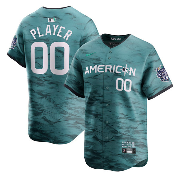 Men's Active Player Custom Teal 2023 All-Star Cool Base Stitched Baseball Jersey