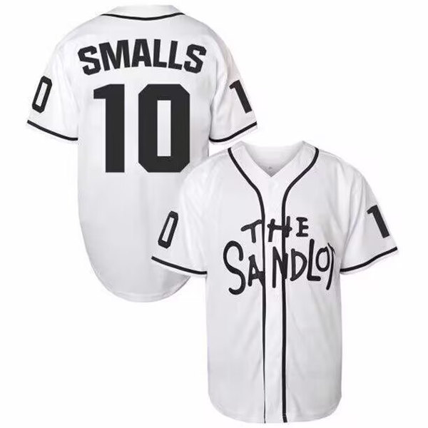 Men's The Sandlot #10 Scotty Smalls White Stitched Baseball Jersey