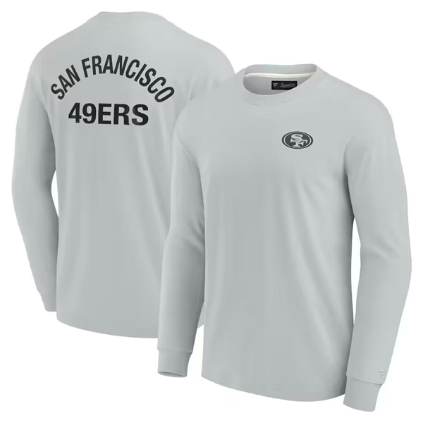 Men's San Francisco 49ers Gray Super Soft Long Sleeve T-Shirt