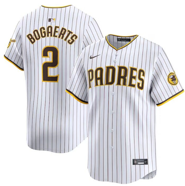 Men's San Diego Padres #2 Xander Bogaerts White 2024 Home Limited Baseball Stitched Jersey