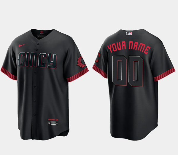Men's Cincinnati Reds Active Player Custom 2023 City Connect Cool Base Stitched Baseball Jersey