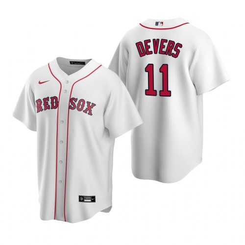 Men's Boston Red Sox #11 Rafael Devers White Cool Base Stitched MLB Jersey