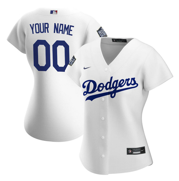 Women's Los Angeles Dodgers ACTIVE PLAYER White 2020 World Series Bound Stitched Jersey