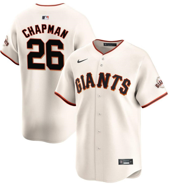 Men's San Francisco Giants #26 Matt Chapman Cream 2024 Home Limited Stitched Baseball Jersey