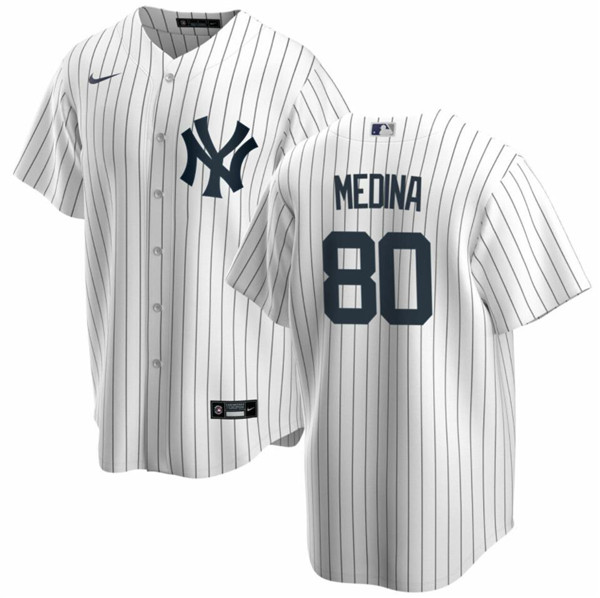 Men's New York Yankees #80 Luis Medina Stitched Baseball Cool Base Jersey