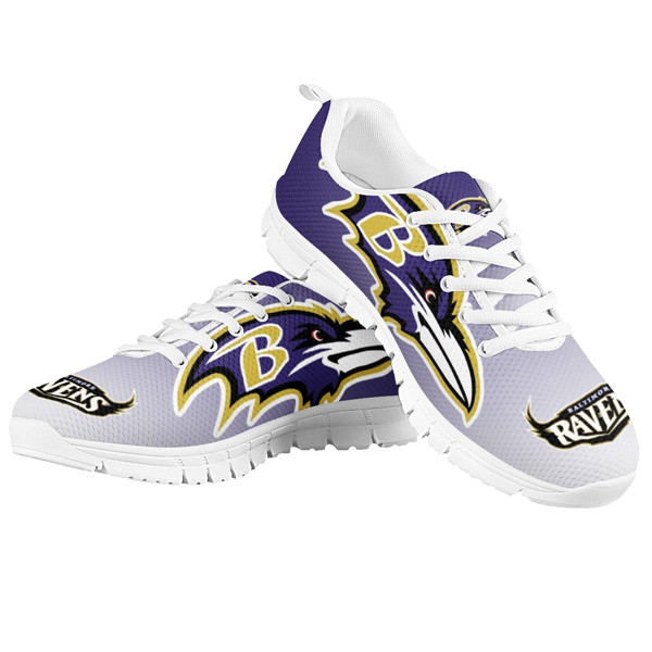 Women's NFL Baltimore Ravens Lightweight Running Shoes 019