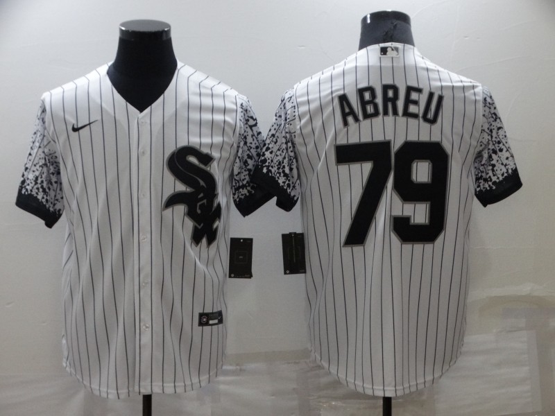 Men's Chicago White Sox #79 Jose Abreu White City Connect Cool Base Stitched Jersey