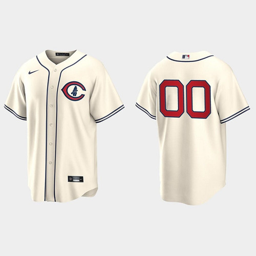 Men's Chicago Cubs Active Player Custom 2022 Cream Field of Dreams Cool Base Stitched Baseball Jersey