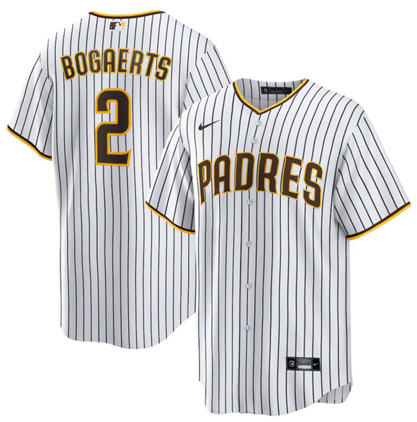 Men's San Diego Padres #2 Xander Bogaerts White Cool Base Stitched Baseball Jersey