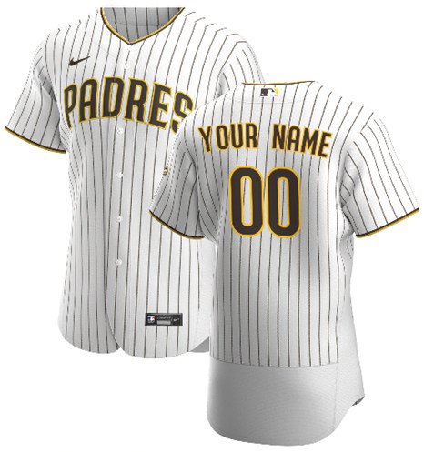 Men's San Diego Padres Customized Authentic Stitched MLB Jersey