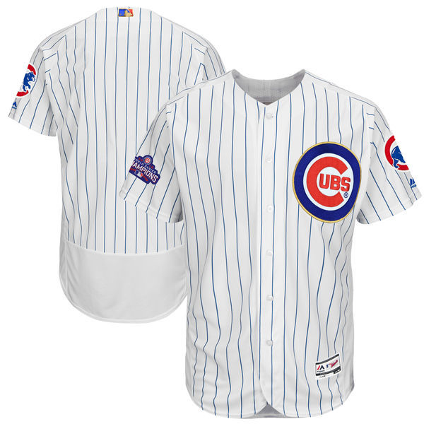 Men's Chicago Cubs Majestic White 2017 Gold Program Flex Base Team Stitched MLB Jersey