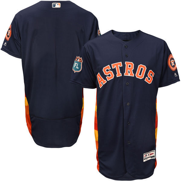 Men's Houston Astros Majestic Alternate Navy 2016 Spring Training Flex Base Authentic Collection Team Stitched MLB Jersey