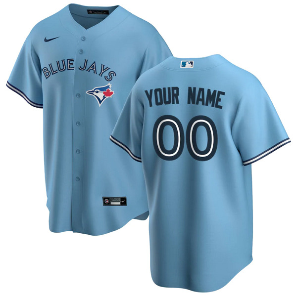 Men's Toronto Blue Jays Customized Blue Stitched MLB Jersey