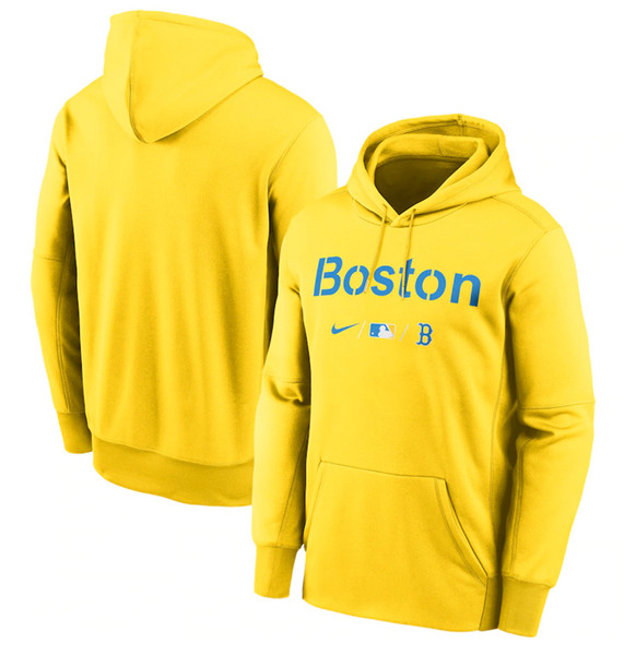 Men's Boston Red Sox 2021 Gold Pullover Hoodie