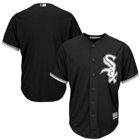 Men's Chicago White Sox Black Cool Base Stitched MLB Jersey