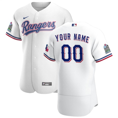 Men's Texas Rangers ACTIVE PLAYER Custom Authentic Stitched MLB Jersey