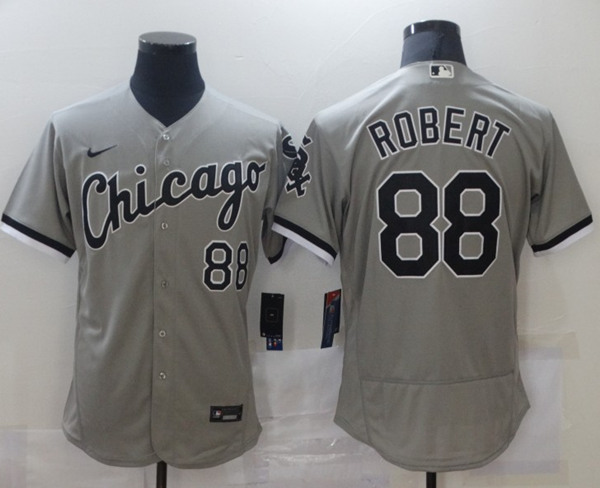 Men's Chicago White Sox #88 Luis Rober Gray Flex Base Stitched MLB Jersey