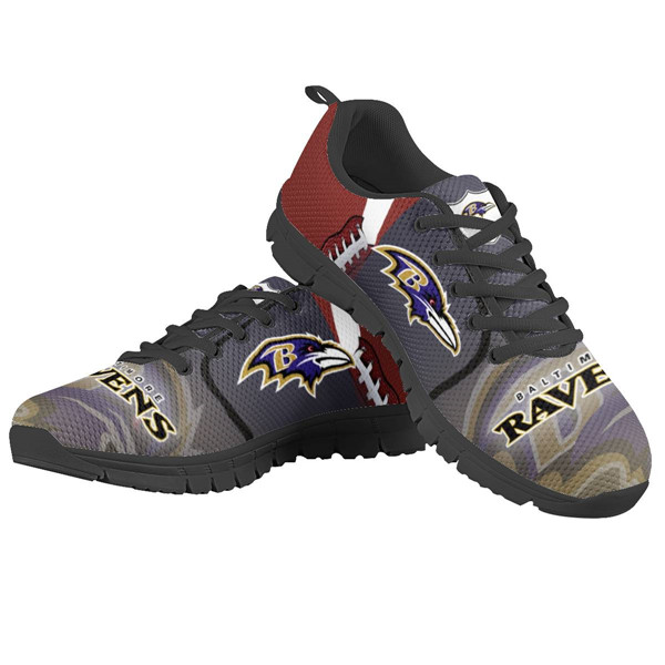 Women's NFL Baltimore Ravens Lightweight Running Shoes 017