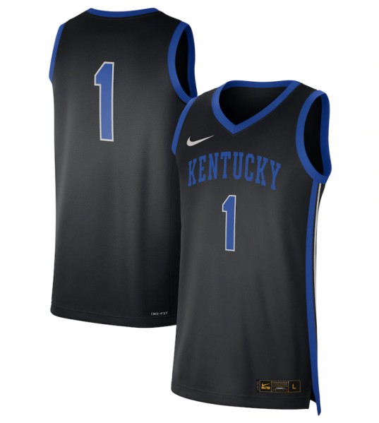 Men's Kentucky Wildcats ACTIVE PLAYER Custom Black Stitched Basketball Jersey