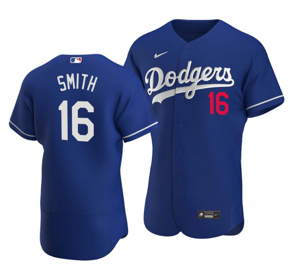 Men's Los Angeles Dodgers #16 Will Smith Blue Flex Base Stitched Jersey