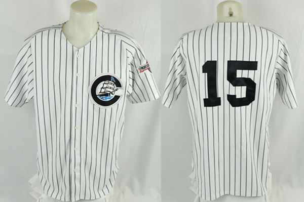Men's Columbus Clippers #15 Jorge Posada Stitched Baseball Jersey