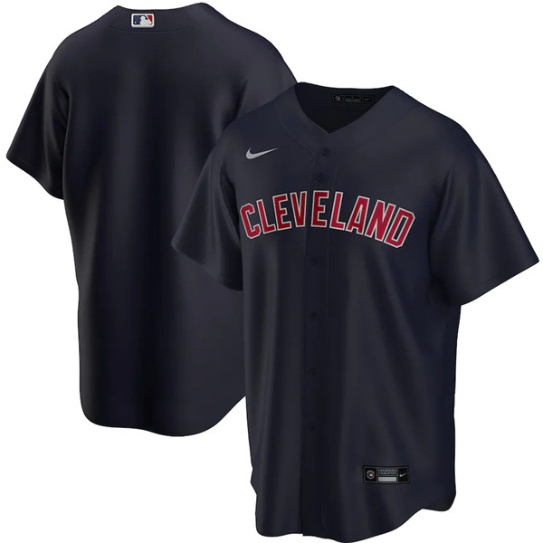 Men's Cleveland Indians Blank Black Cool Base Stitched MLB Jersey