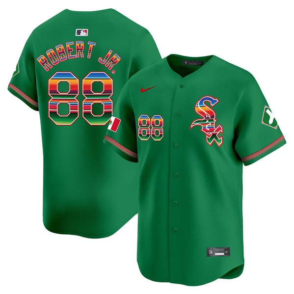 Men's Chicago White Sox #88 Luis Robert Jr. Green Mexico Vapor Premier Limited Stitched Jersey
