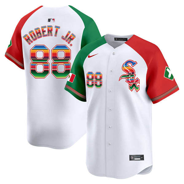Men's Chicago White Sox #88 Luis Robert Jr. White Mexico Vapor Premier Limited Stitched Jersey