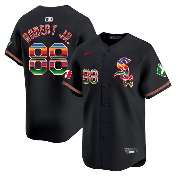 Men's Chicago White Sox #88 Luis Robert Jr. Black Mexico Vapor Premier Limited Stitched Jersey