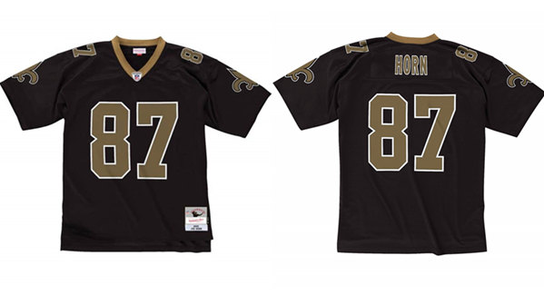 Men's New Orleans Saints #87 Joe Horn Black 2005 Stitched Football Jersey