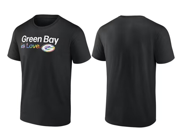 Men's Green Bay Packers GB is Love Pride T-Shirt