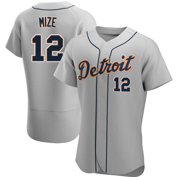 Men's Detroit Tigers #12 Casey Mize Stitched MLB Jersey
