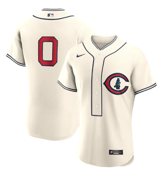 Men's Chicago Cubs #0 Marcus Stroman Cream 2022 Field of Dreams Stitched Baseball Jersey