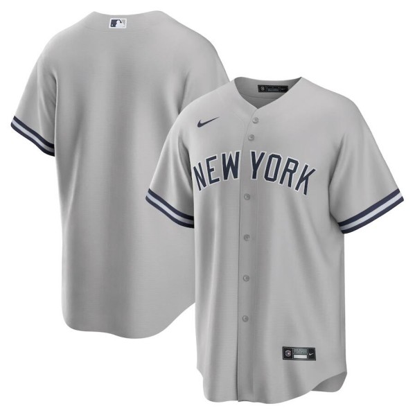 Men's New York Yankees Gray Cool Base Stitched Jersey