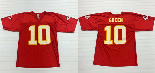 Men's Kansas City Chiefs #10 Trent Green Red Stitched Football Jersey