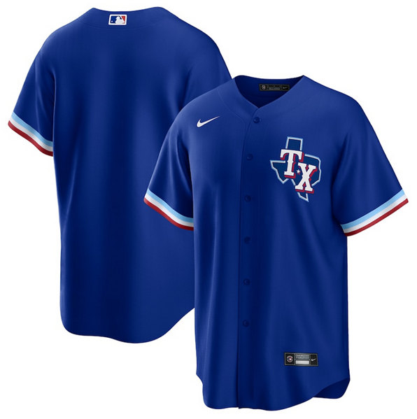 Men's Texas Rangers Royal Stitched Baseball Jersey