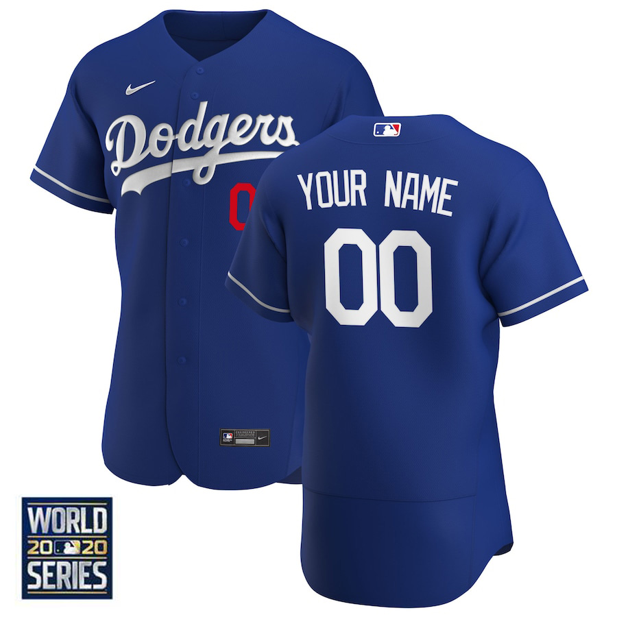 Youth Los Angeles Dodgers ACTIVE PLAYER Blue 2020 World Series Bound Stitched Jersey