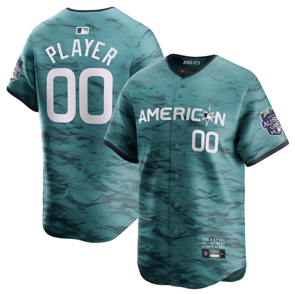 Men's New York Yankees Active Player Custom Teal 2023 All-star Cool Base Stitched Baseball Jersey