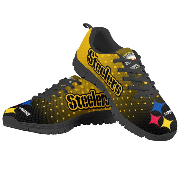 Women's NFL Pittsburgh Steelers Lightweight Running Shoes 006