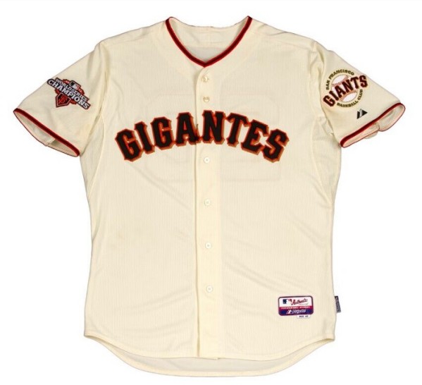 Men's San Francisco Giants ACTIVE PLAYER Custom Cream Flex Base Stitched Jersey