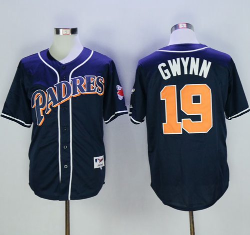 Men's San Diego Padres ACTIVE PLAYER Custom Navy Blue 1998 Turn Back The Clock Stitched Jersey