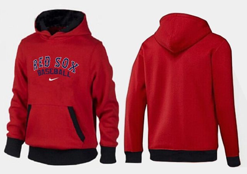 Youth Boston Red Sox Pullover Hoodie Red & Black