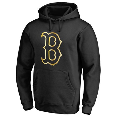 Youth Boston Red Sox Gold Collection Pullover Hoodie Black