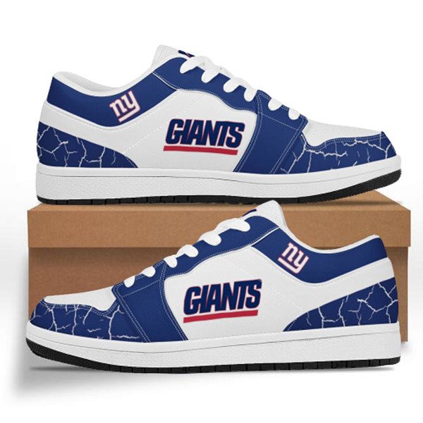 Women's New York Giants AJ Low Top Leather Sneakers 001